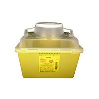 BD300443 Sharps Collector, Nestable, with Small Funnel Entry, 13.2L, 1/EA