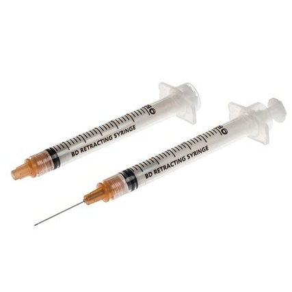 BD305269 Integra Syringe with Detachable Needle, 3mL, 25GA x 5/8" 100EA/PK [DISCONTINUED]