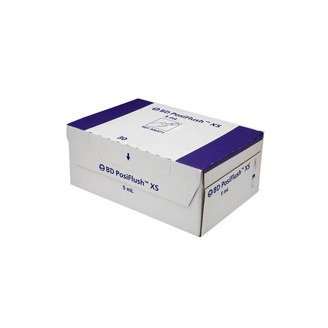BD306571 PosiFlush XS Saline Filled Flush Syringe, 5mL, 30EA/BX