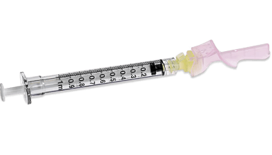 BD305781 Eclipse Luer-Lok Syringe with Needle, 25GA x 5/8", 3mL, 50EA/PK