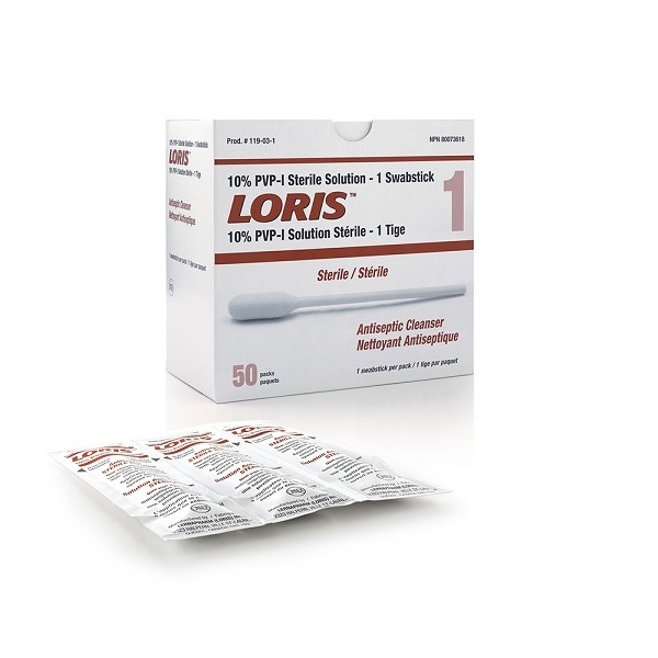 LP119-03-1 LORIS 10% PVP-I Antiseptic Sterile Solution, 50EA/BX