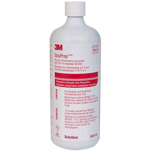 3M10326 SoluPrep Antiseptic solution, 2% Chlorhexidine Gluconate 70% Iso-Propyl Alcohol, 225mL, 12EA/CA [DISCONTINUED]