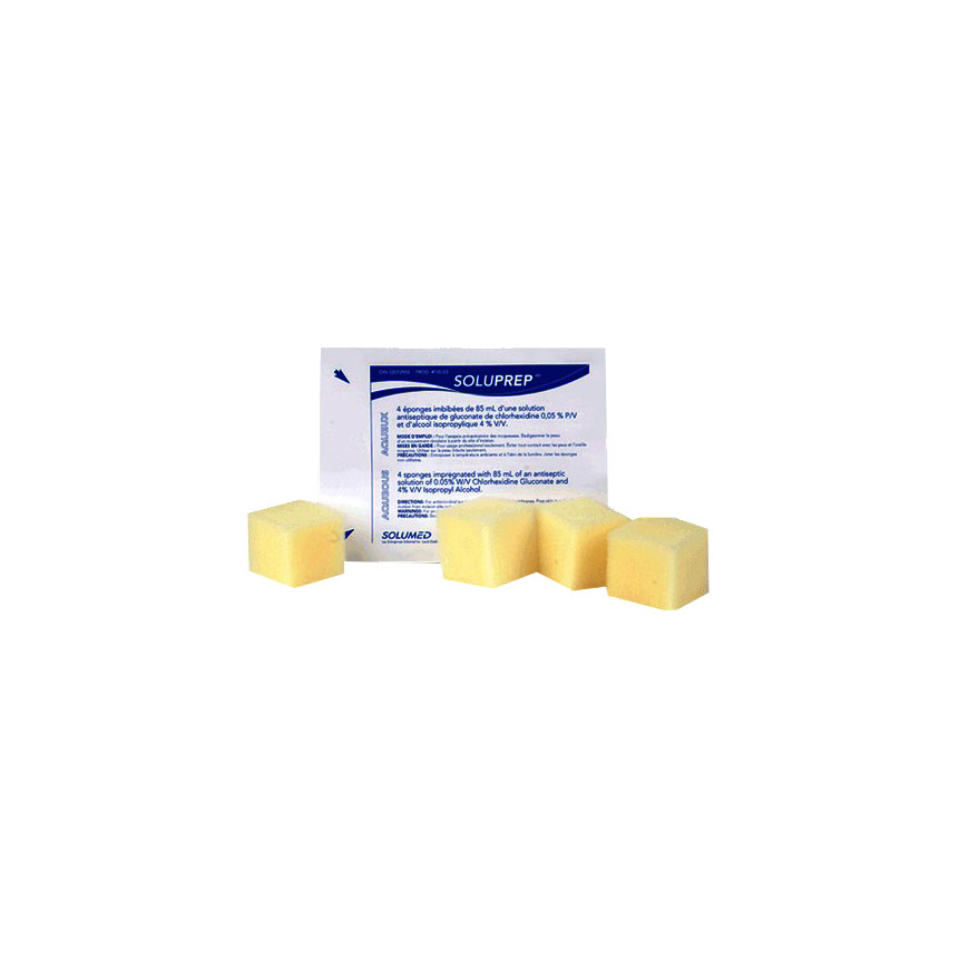 3M10026 SoluPrep Sponge Preparation, Chlorhexidine Gluconate Iso-Propyl Alcohol 4EA/PK