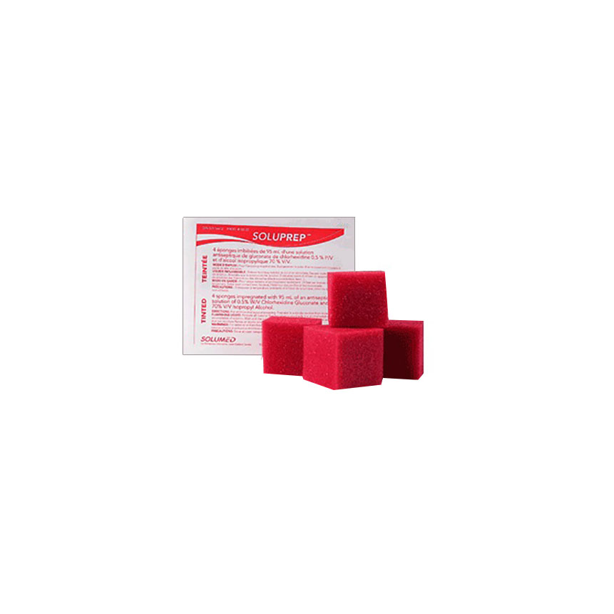 3M10025 Sponge Preparation, Chlorhexidine Gluconate Iso-Propyl Alcohol, 120EA/BX