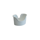 GF1280 Goldnamer Ear Basin, One Piece, Seamless, White, 1/EA