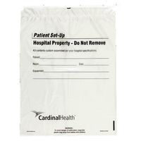 MDC-PATSET Patient Setup Bag, Medium, Drawcord, Clear, 500EA/CA