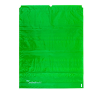 LDC-GRN Cardinal Health Drawcord Personal Belonging Bag, Large, Green, 500EA/CA