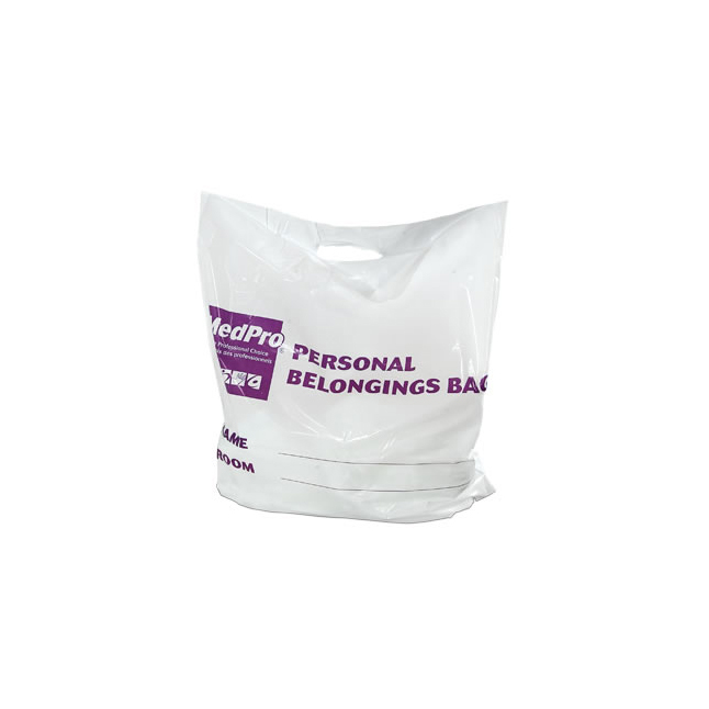 015-115 MedPro Personal Belongings Bag, with Cut-Out Handle 50EA/PK