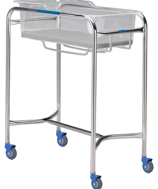 PPP-1110-SS Bassinet Stand, Stainless Steel, 31" x 18 1/8" x 37-3/4", 1/EA [DISCONTINUED]