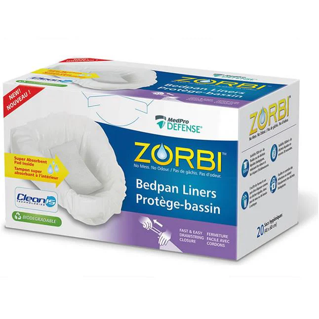 764-104 Zorbi Bedpan Liner, with Drawstring Closure 20EA/BX [DISCONTINUED]