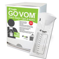 1PRBV1 GO VOM Vomit bag, Graduated, 50EA/BX