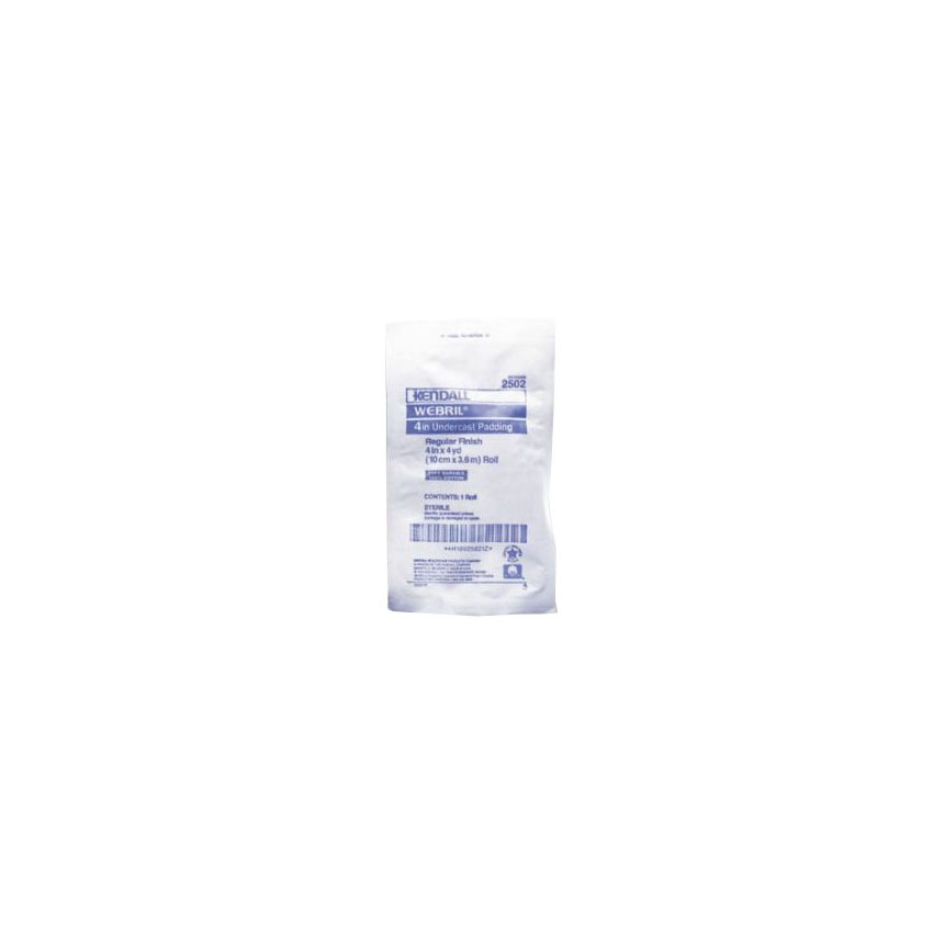 Z2502 Webril 100% Cotton Undercast Padding, W4" x L4yd, Sterile, 50EA/CA