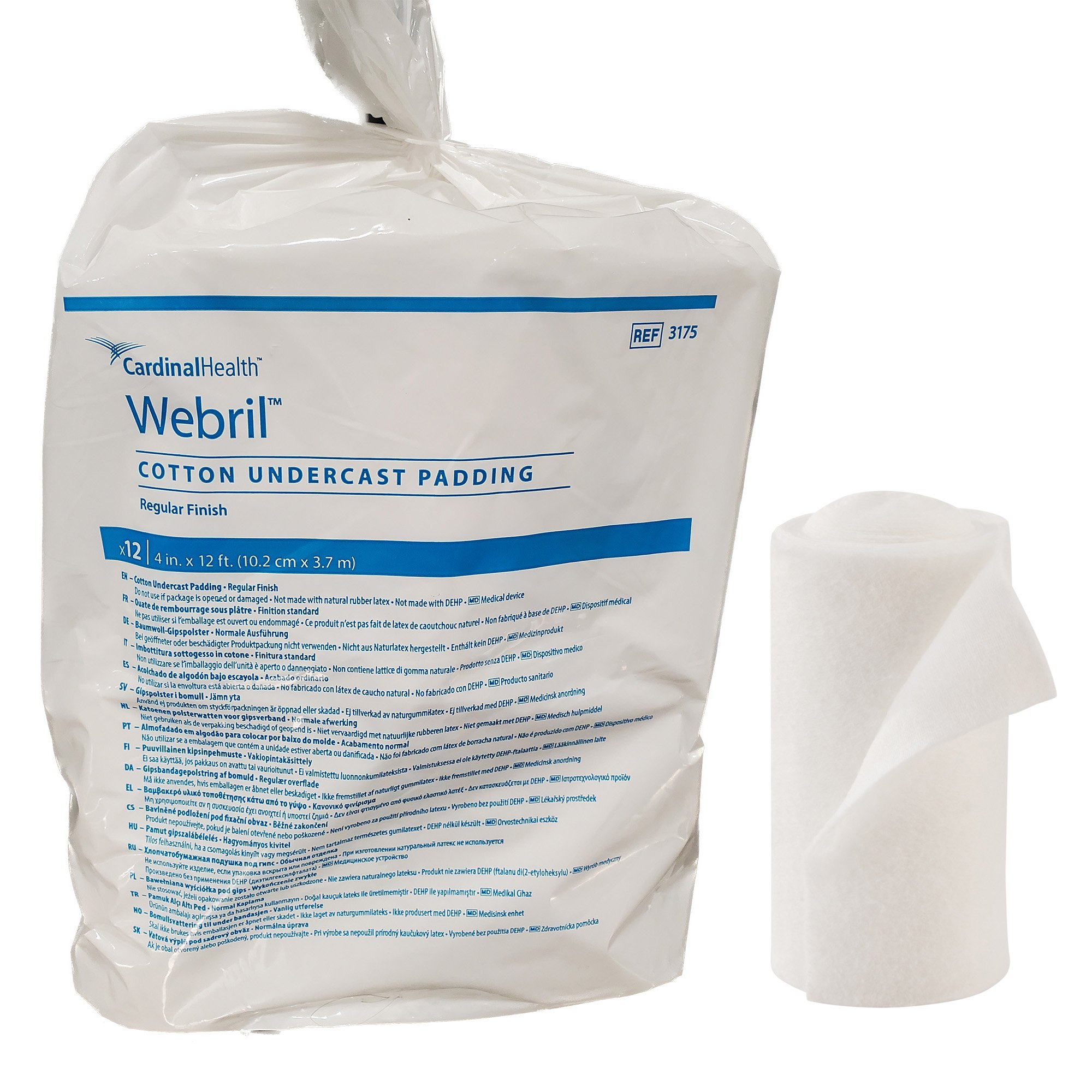 Webril II 100% Cotton Undercast Padding with Crimped Finish, Non-Sterile [DISCONTINUED]