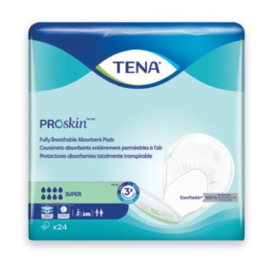62718 TENA Night Super Pad, 2-Piece Maximum Absorbency 48EA/CA