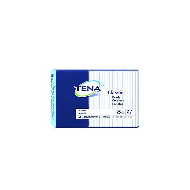 Tena Classic Incontinence Brief, Unisex 100EA/CA