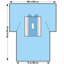 KC89228 Laparotomy Drape, 100" x 72" x 24", 13EA/CA