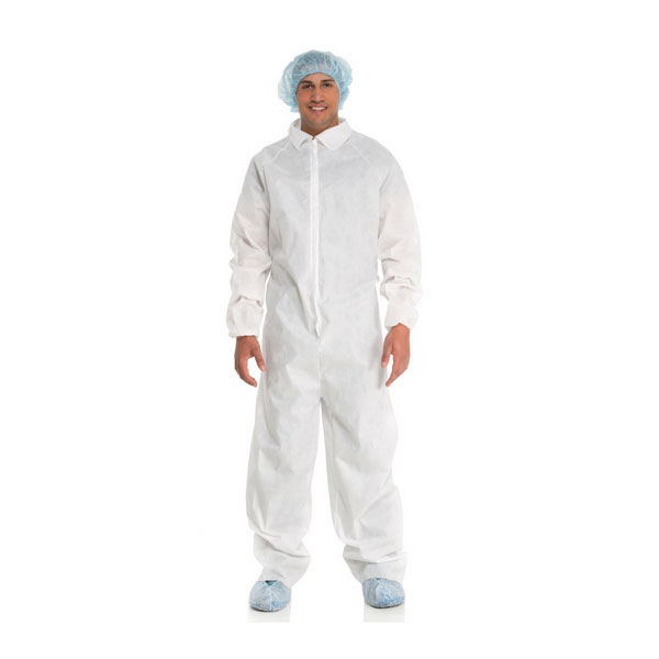 KC10075 Extra Protection Coverall, with Elastic Cuff, White, Large, 24EA/CA