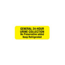 ULUC-2002 Medical Label, Fluorescent Yellow 1/RL