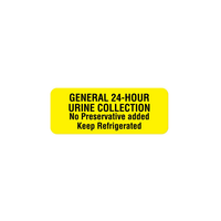 ULUC-2002 Medical Label, Fluorescent Yellow 1/RL