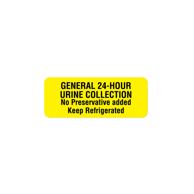 ULUC-2002 Medical Label, Fluorescent Yellow 1/RL
