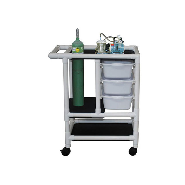 1010-3TWN Emergency Crash Cart, 3 Pull Out Tub 1/EA