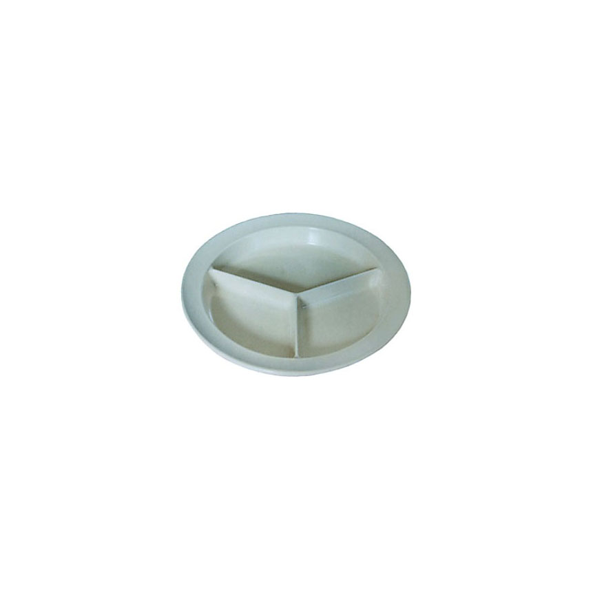 16T166 Divided Dinner Plate, White 1/EA