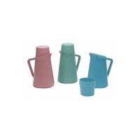 VOL00110 Pitcher Bedside W/Cup Cover 1Q Blue W/Hndl Plastic 1/EA