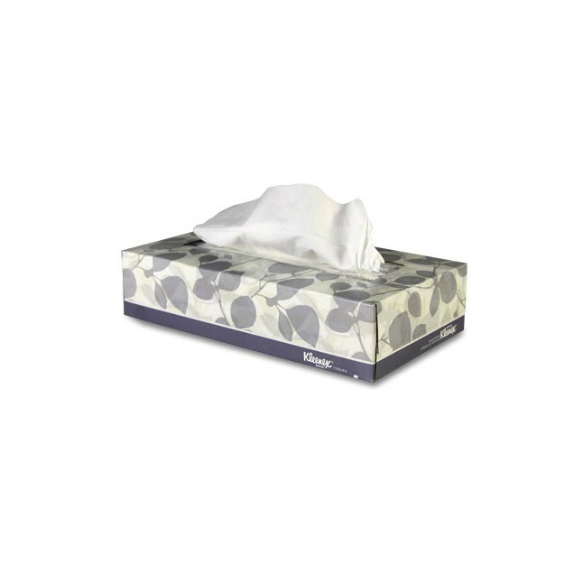 KC21606 KLEENEX Facial Tissue, 8" x 8.4", White, 48BX/CA