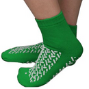 68123-GRN Patient Slipper, Double Tread, Terry Out XXL 48PR/CA