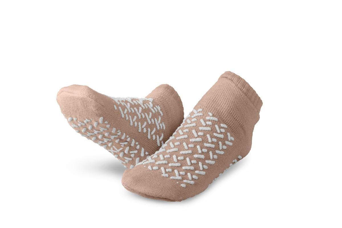 VOL99935 Acti-Tred Patient Slipper, Adult, Large, Beige 48PR/CA [DISCONTINUED]