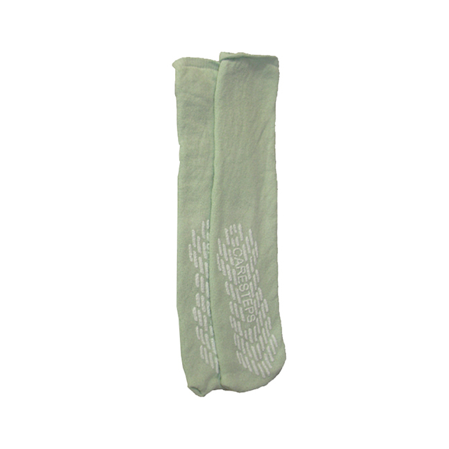 80108 Care-Steps Patient Safety Footwear, Single Tread, Slip-Resistant, Adult, 2XL, Moss Green 48PR/CA