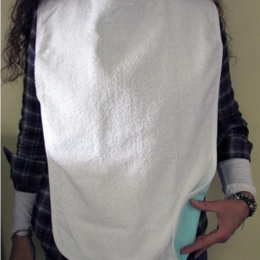 16T085 Clothing Protector, Terry Cloth with Vinyl Backing 1/EA