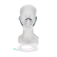 P001361 AirLife Oxygen Mask, Adult, Under-The-Chin, w/7ft Tube, 50EA/CA