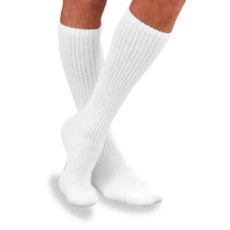 JOBST Sensifoot Knee High Diabetic Stockings, Closed Toe, White, 1/PR [DISCONTINUED]