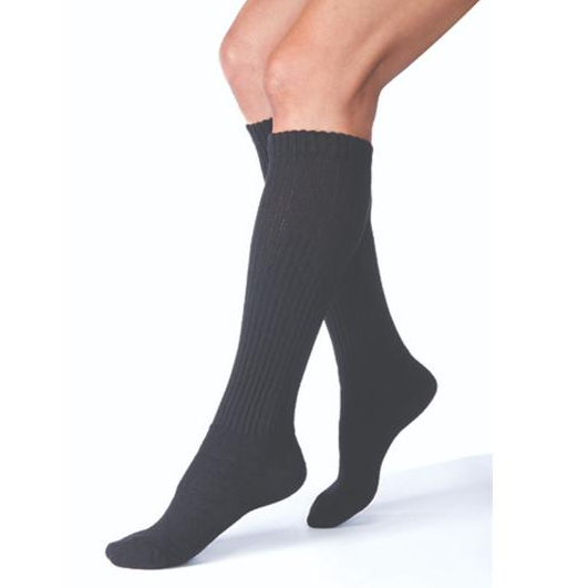 JOBST Sensifoot Knee High Diabetic Stockings, Closed Toe, Black, 1/PR [DISCONTINUED]