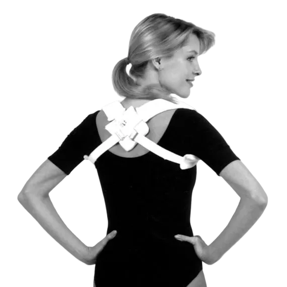 Clavicle Support, with Metal Buckle Closure, White 1/EA [DISCONTINUED]