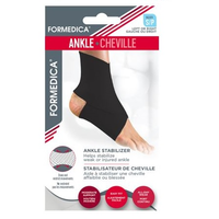 Ankle Stabilizer, Figure-8 Sleeve, Black 1/EA