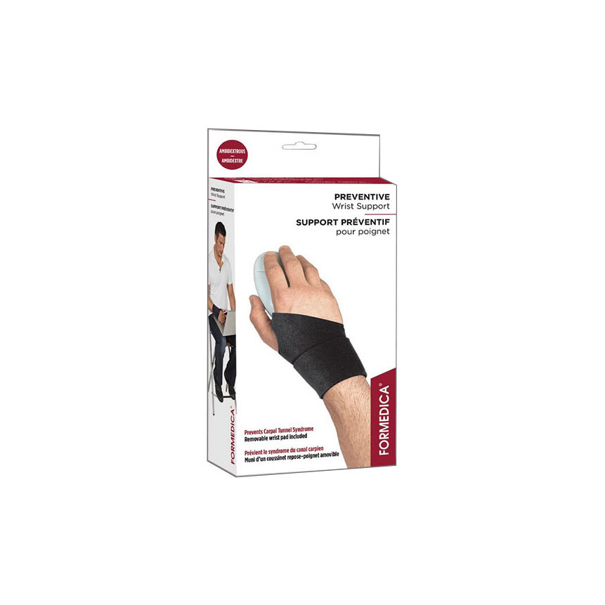 F9942 Wrist Support, Preventive, Small/Medium, Black 1/EA