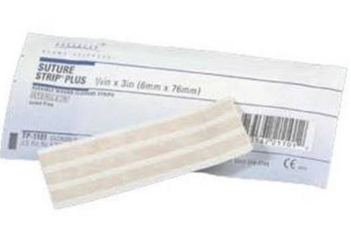 S1046 Cardinal Health Skin Closure Strip, Filament Reinforced, 4" x 1/4", 500EA/BX [DISCONTINUED]