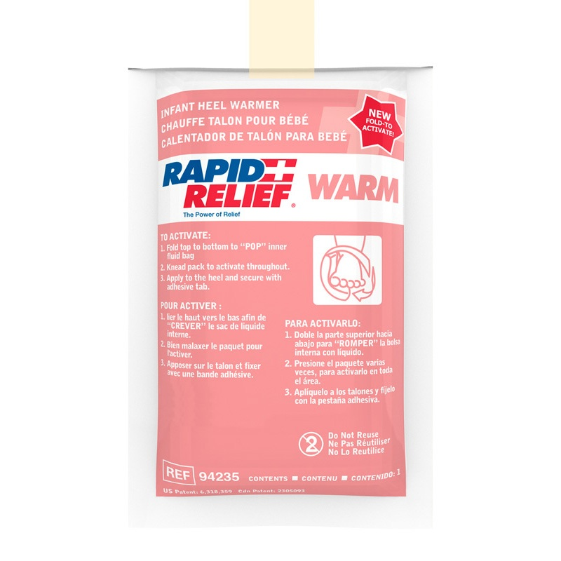 RAP94235-00 Rapid Relief Instant Heel Warmer 100EA/CA