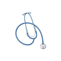 SES01PLB Stethoscope, Plastic, Single Patient Use, Pediatric, Light Blue, 10EA/BX