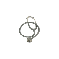 108-180 Premier Elite Stethoscope, Dual Head, Adult, Gray, 1/EA