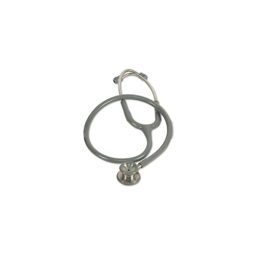 108-180 Premier Elite Stethoscope, Dual Head, Adult, Gray, 1/EA