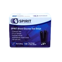 SRXTESTSTRIPS SpiritRX Blood Glucose Test Strips, 100EA/BX