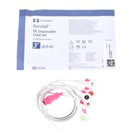 Z33136T Kendall DL Dual Connect Disposable Shielded ECG Lead Wire, 5 Lead, 100EA/CA