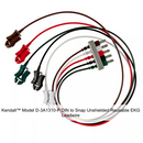 Z31245395A DIN To Snap Unshielded EKG Leadwire with Polyurethane Wire Coating, Red, L24", 10EA/BX