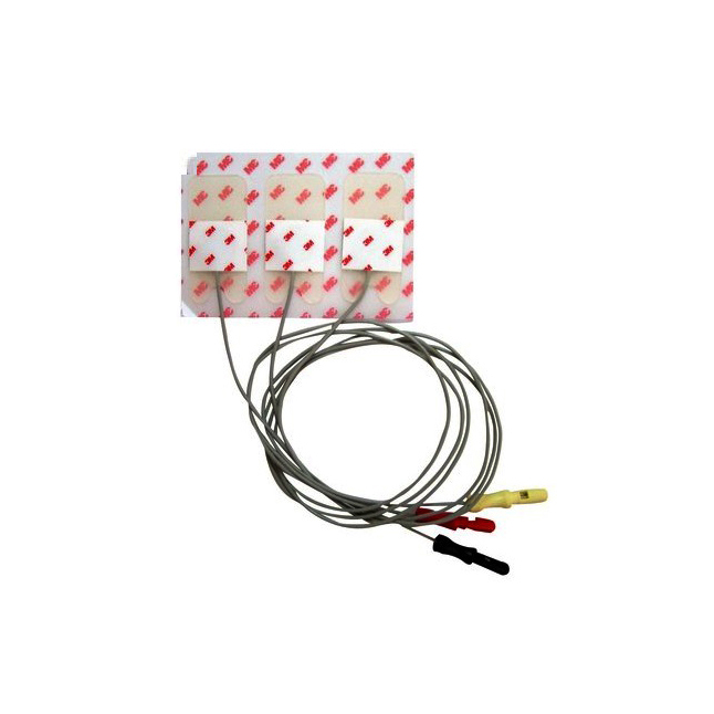 3M2269T Red Dot Neonatal Monitoring Electrode, Neonatal, 0.75" x 1.56", 3EA/BX