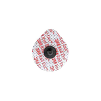 3M2268-3 Red Dot Soft Cloth ECG Monitoring Electrode, Adult/Pediatric, 3EA/BX