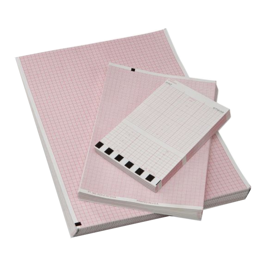Z31002226 EKG Recording Chart Paper, Multi Channel, W8 7/16" x L275', 300EA/BX