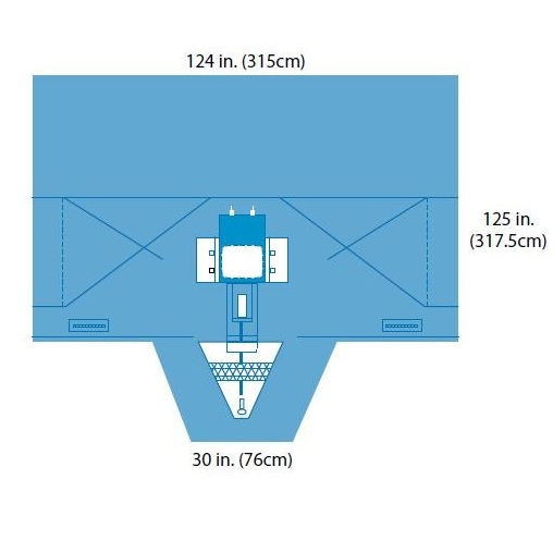 A29574 Robotic Drape with Attached Leggings, 124x125", 8EA/BX